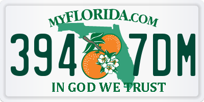 FL license plate 3947DM