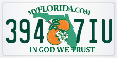 FL license plate 3947IU