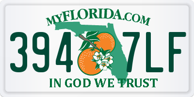 FL license plate 3947LF