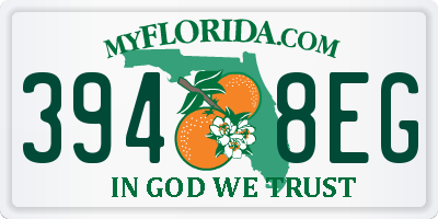 FL license plate 3948EG