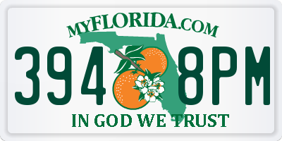 FL license plate 3948PM