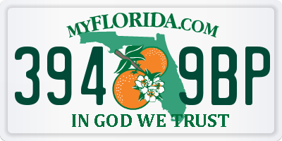 FL license plate 3949BP