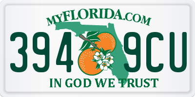 FL license plate 3949CU