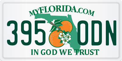 FL license plate 3950DN