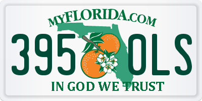 FL license plate 3950LS