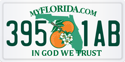 FL license plate 3951AB