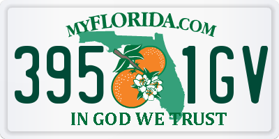 FL license plate 3951GV