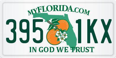 FL license plate 3951KX