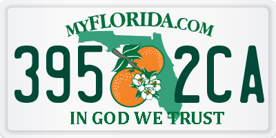 FL license plate 3952CA