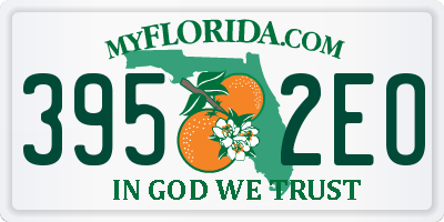 FL license plate 3952EO