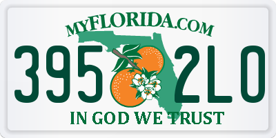 FL license plate 3952LO