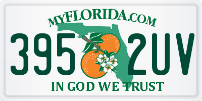 FL license plate 3952UV