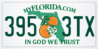 FL license plate 3953TX