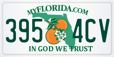 FL license plate 3954CV