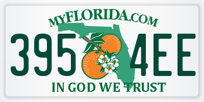 FL license plate 3954EE