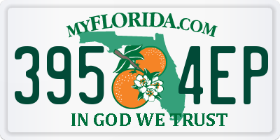 FL license plate 3954EP