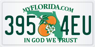 FL license plate 3954EU