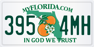 FL license plate 3954MH