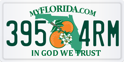 FL license plate 3954RM