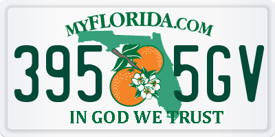 FL license plate 3955GV
