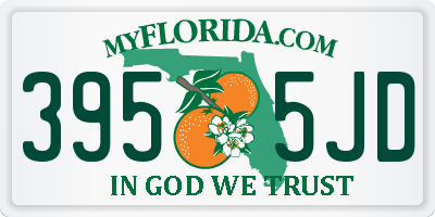 FL license plate 3955JD