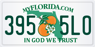 FL license plate 3955LO