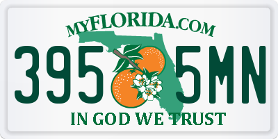 FL license plate 3955MN