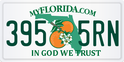 FL license plate 3955RN