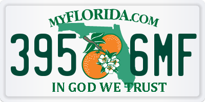 FL license plate 3956MF