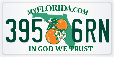 FL license plate 3956RN