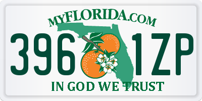 FL license plate 3961ZP