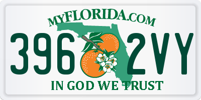 FL license plate 3962VY
