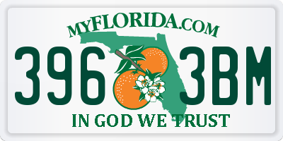 FL license plate 3963BM