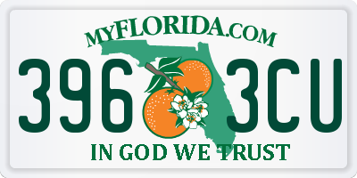 FL license plate 3963CU