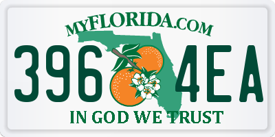 FL license plate 3964EA