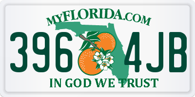 FL license plate 3964JB