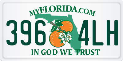 FL license plate 3964LH