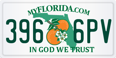 FL license plate 3966PV
