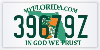 FL license plate 39679Z