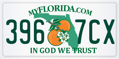 FL license plate 3967CX