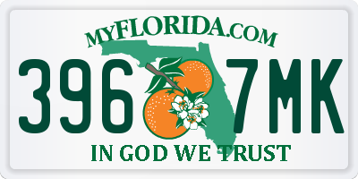 FL license plate 3967MK