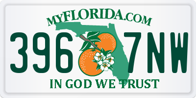 FL license plate 3967NW