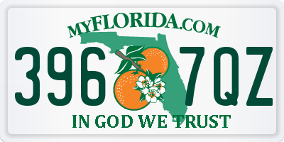 FL license plate 3967QZ