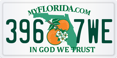 FL license plate 3967WE
