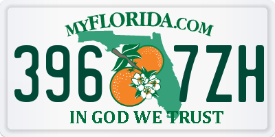 FL license plate 3967ZH