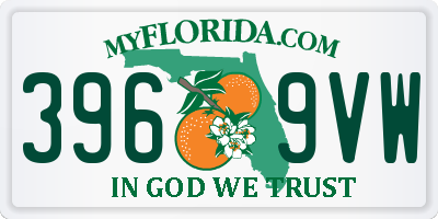 FL license plate 3969VW
