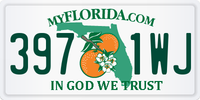 FL license plate 3971WJ