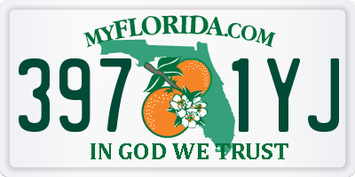 FL license plate 3971YJ