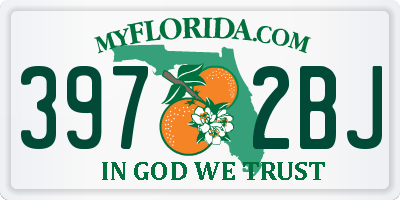 FL license plate 3972BJ
