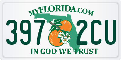 FL license plate 3972CU